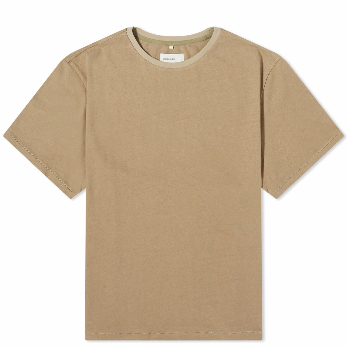 Satta Men's OG Hemp T-Shirt in Elephant Grey/Ecru