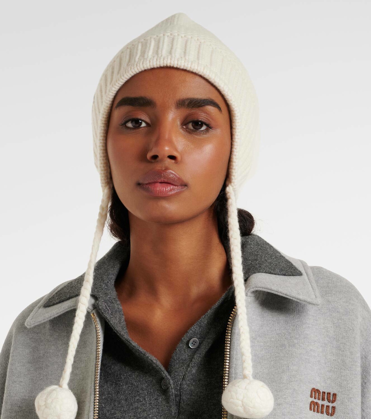 Miu Miu Wool and cashmere beanie Miu Miu