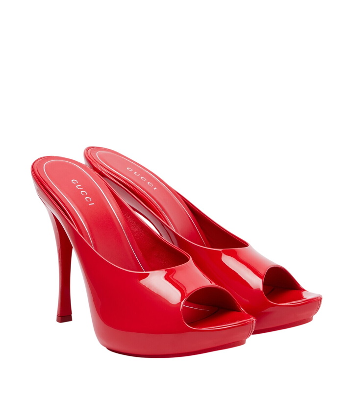 Photo: Gucci Viv patent leather platform mule