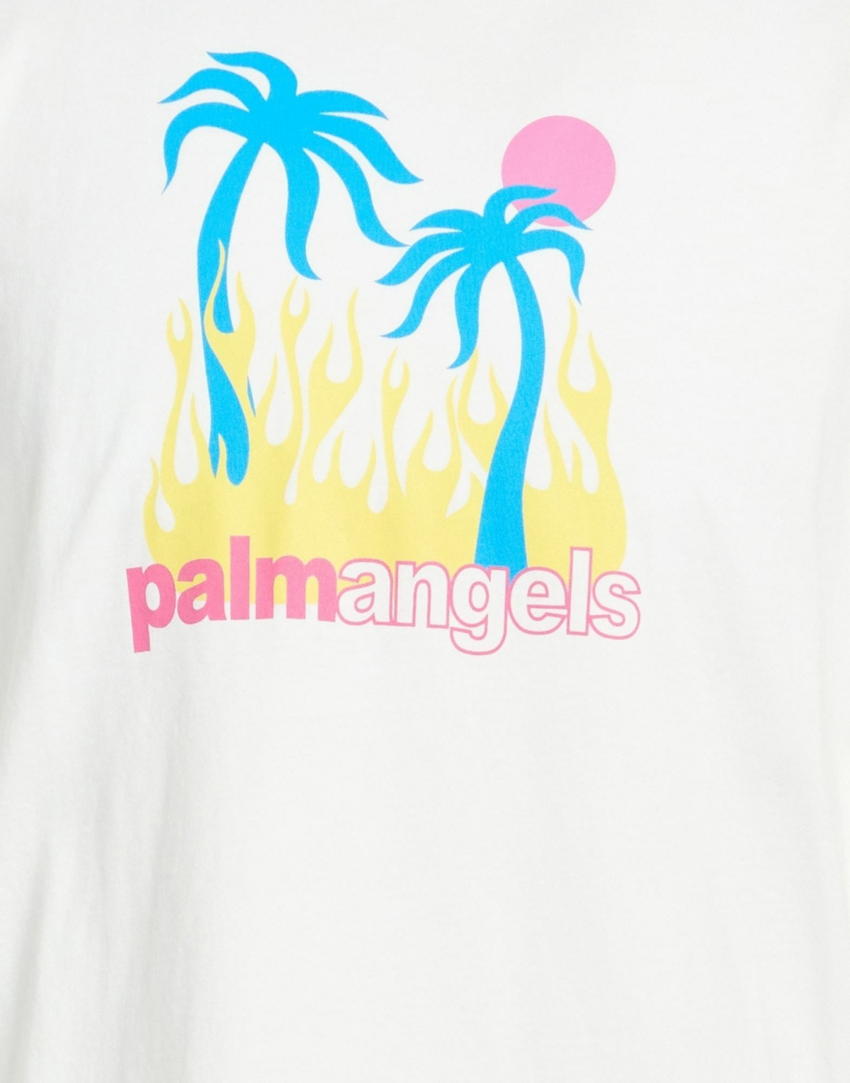 Palm Angels Mens T-shirt in White