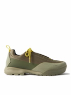ROA - Rubber and Canvas-Trimmed Mesh Hiking Sneakers - Green