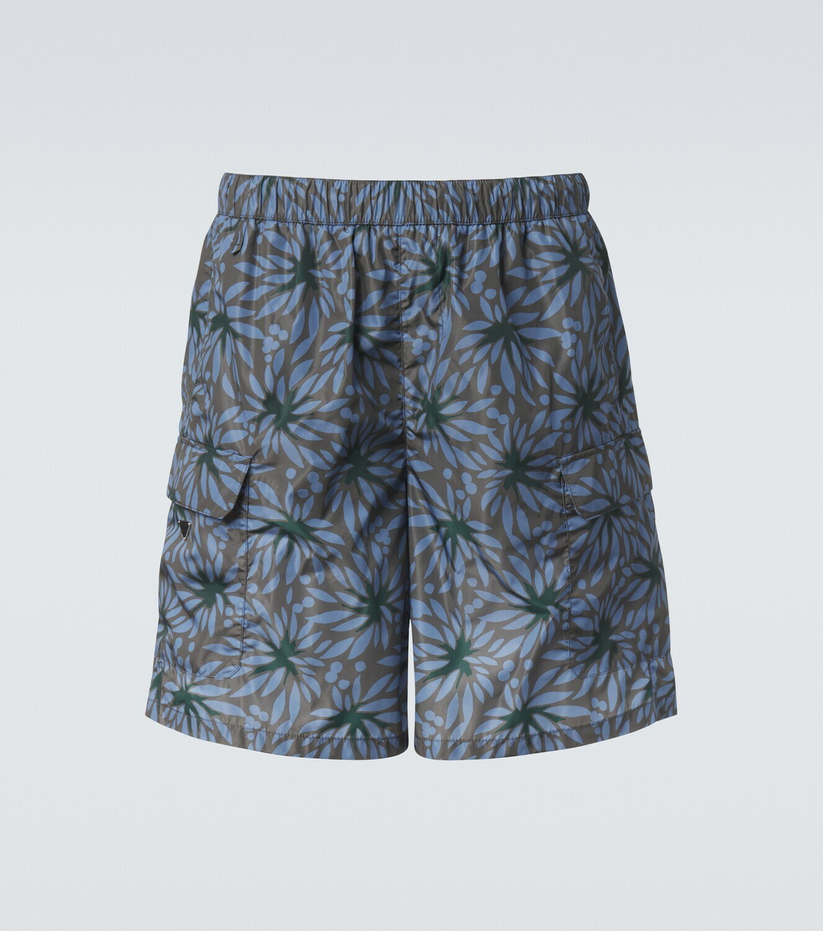 Prada Re-Nylon floral swim trunks