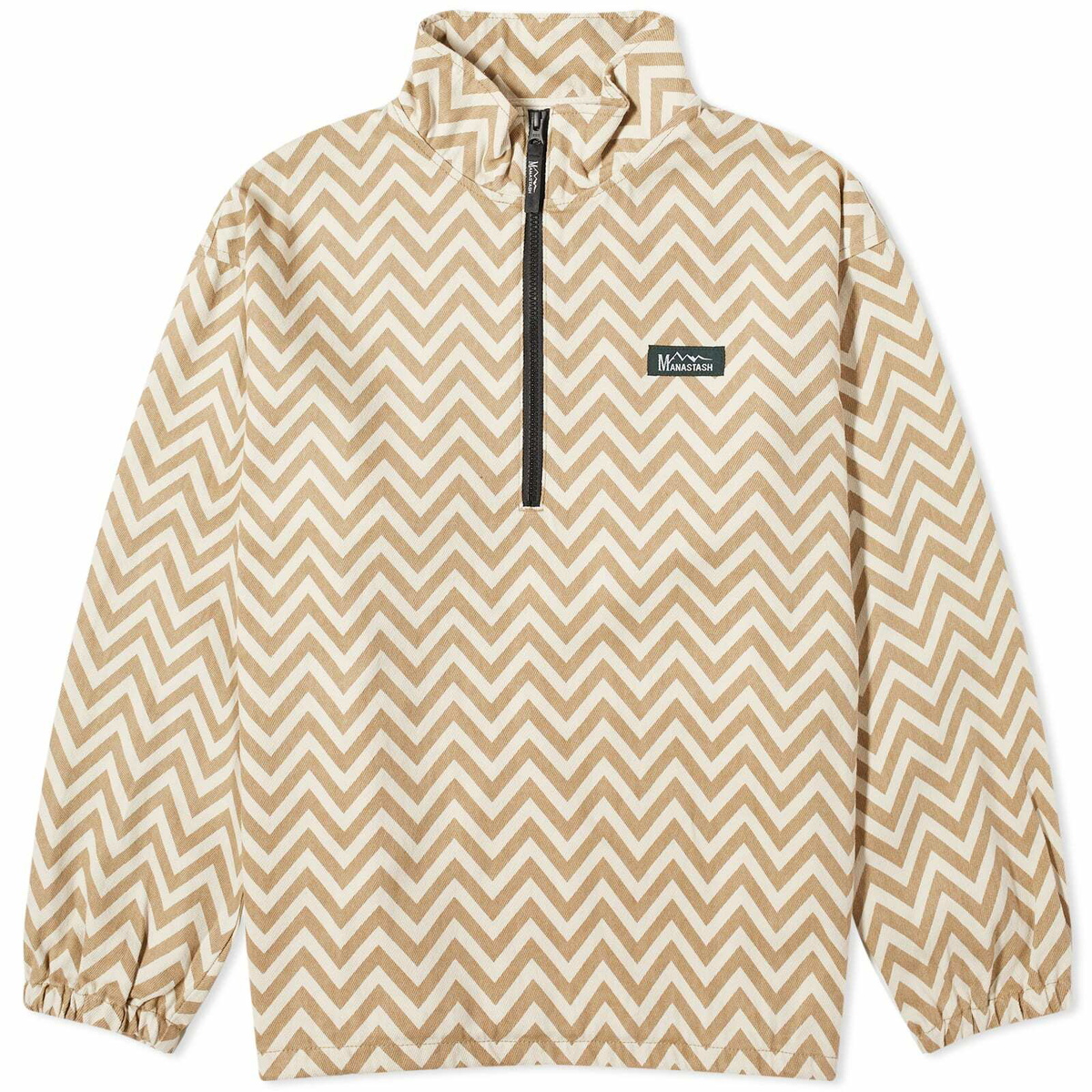 Manastash Men's Chilliwack Half Zip Jacket in Sand