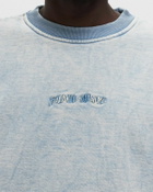 Fucking Awesome Little Stamp Snow Wash Crew Blue Sweatshirts