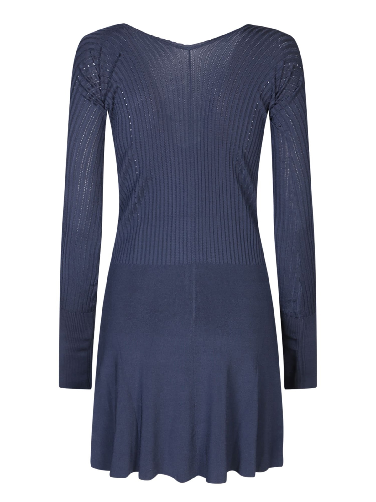 Jacquemus Long Sleeve Scalloped Mini Dress Jacquemus