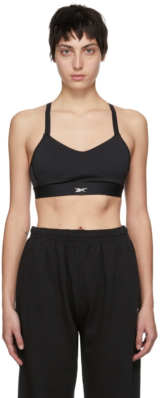 Photo: Reebok Classics Black Lux Strappy Sports Bra