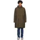 Nudie Jeans Green Kajjan Waxed Parka