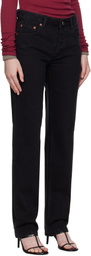 R2W Black Hatty Tapered Jeans