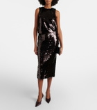 Staud Ciara sequined pencil skirt