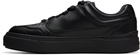 Ferragamo Black Gancini Leather Sneakers