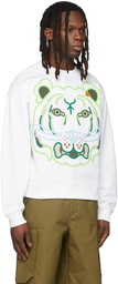 Kenzo White Classic Tiger Sweatshirt