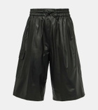 Yves Salomon Leather Bermuda shorts
