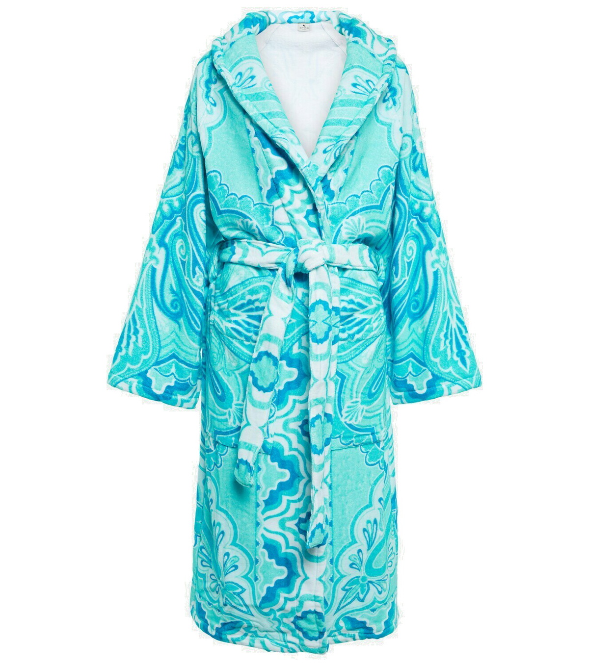 Etro Paisley printed cotton bathrobe Etro