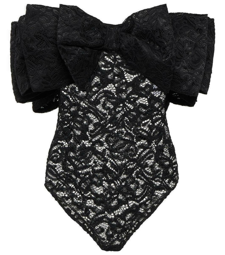 Photo: Rotate Birger Christensen Bow-detail lace bodysuit