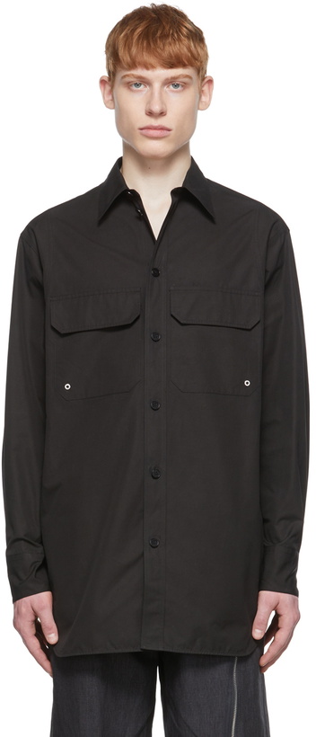 Photo: Jil Sander Black Poplin Shirt