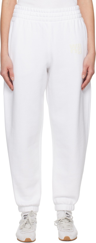 Photo: alexanderwang.t White Puff Logo Sweatpants