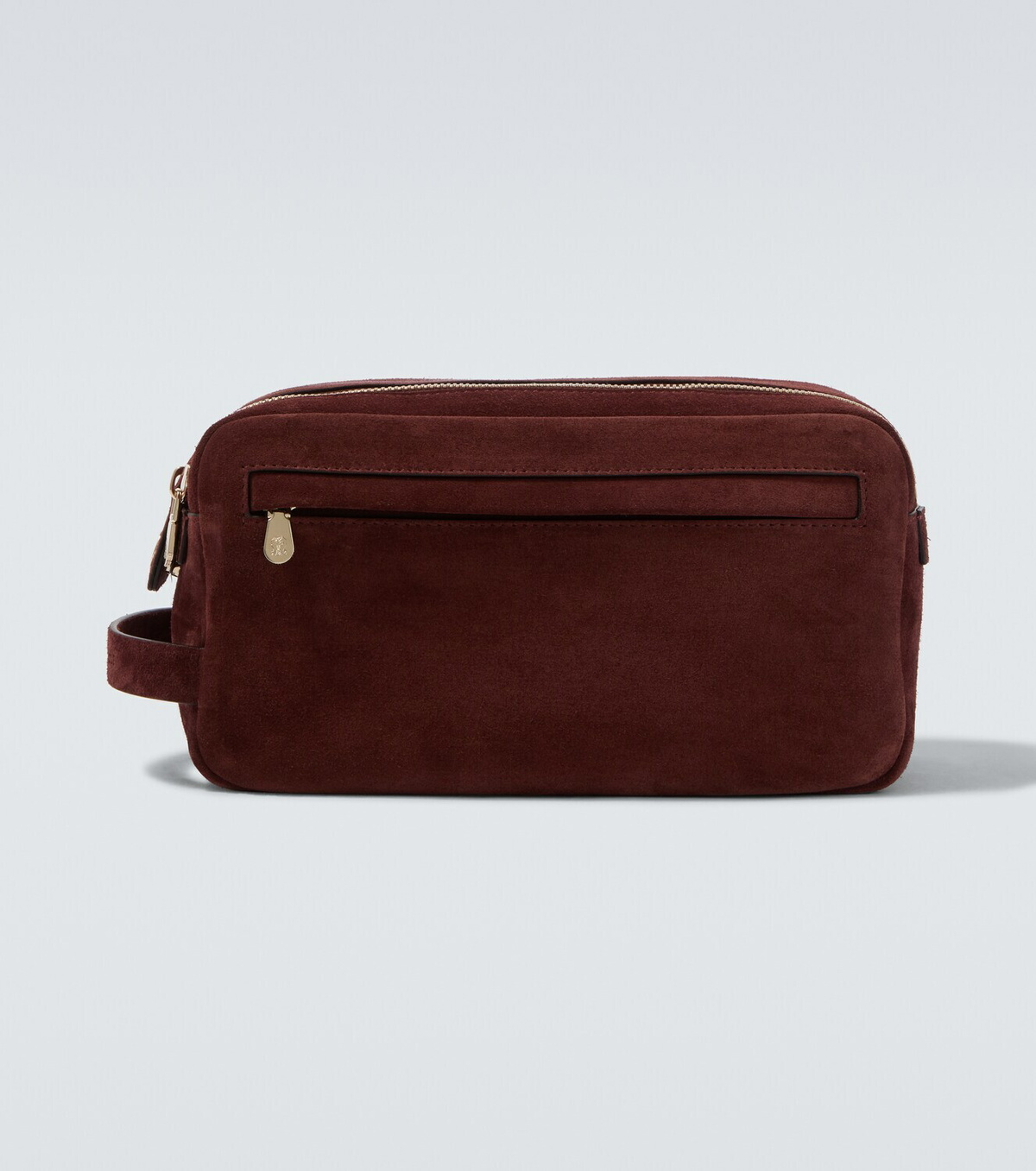 Brunello Cucinelli Suede toiletry bag