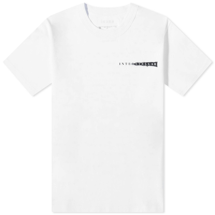 Photo: Sacai Men's x Interstellar T-Shirt in White