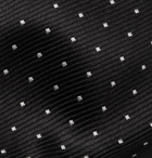 LANVIN - 7cm Polka-Dot Silk-Jacquard Tie - Black