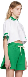 HALFBOY White Embroidered Polo