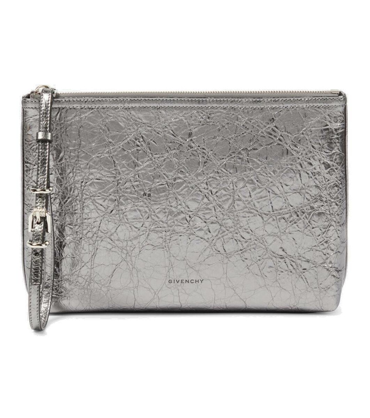 Photo: Givenchy Voyou metallic leather pouch