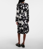 Marni Printed silk midi dress