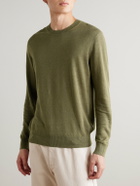 NN07 - Ted 60058 Linen Sweater - Green