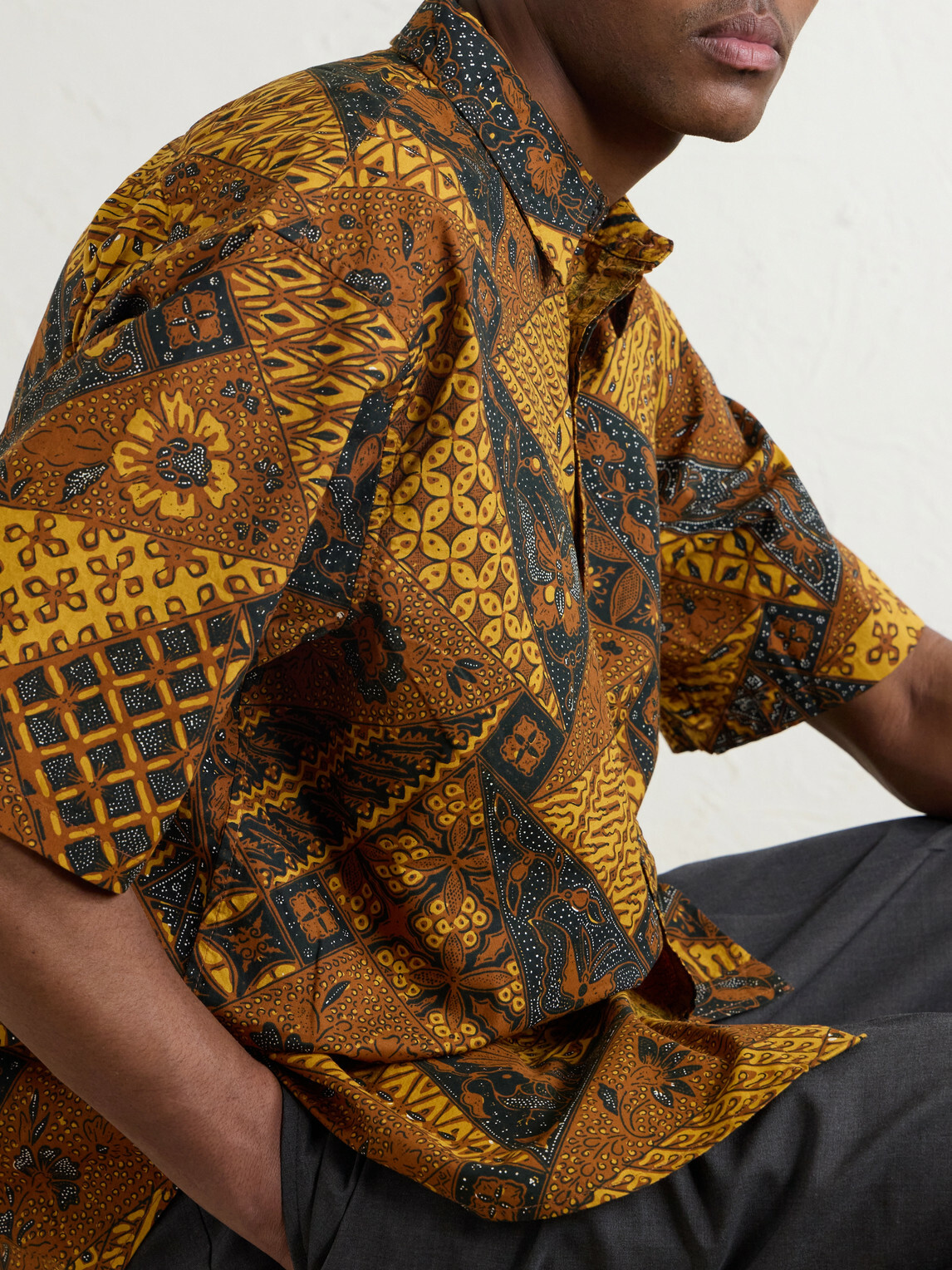 Aimé Leon Dore - Printed Cotton Shirt - Orange