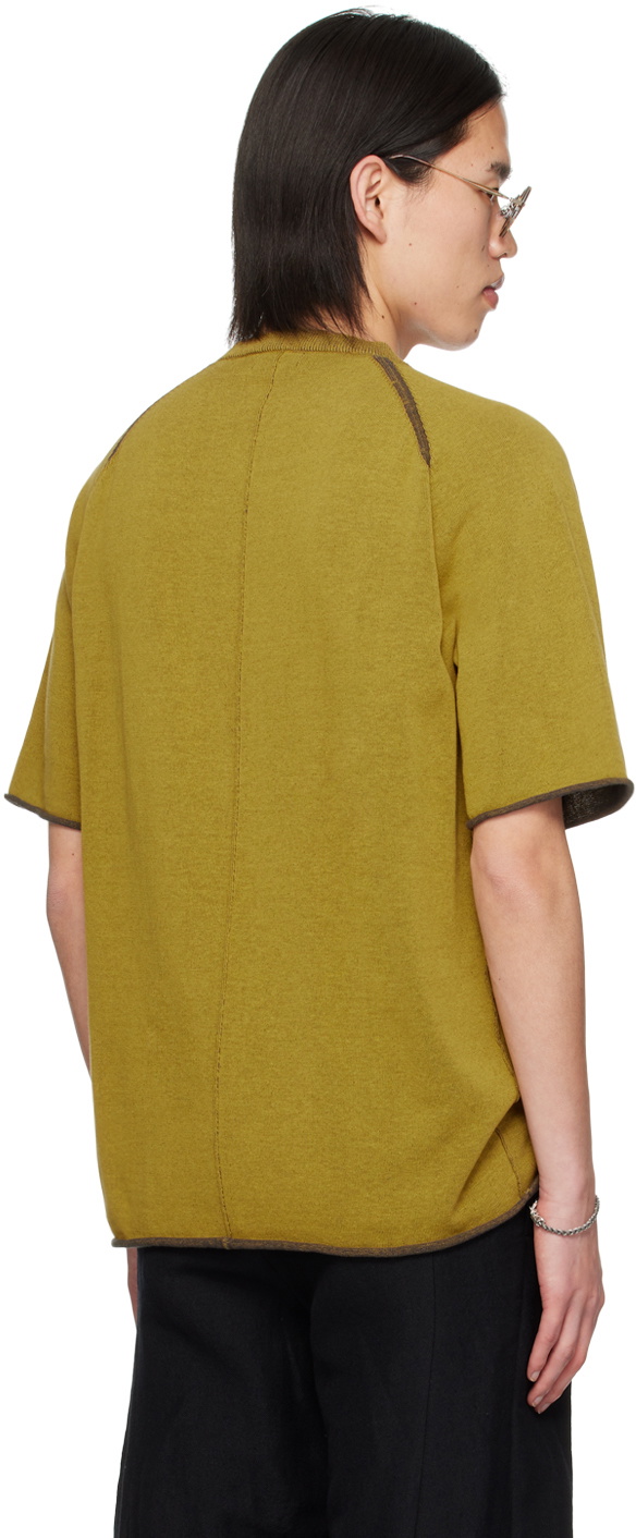 DEVOA Yellow Rolled Edge T-Shirt