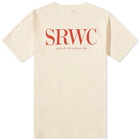 END. x Sporty & Rich SRMC T-Shirt in Cream/Red