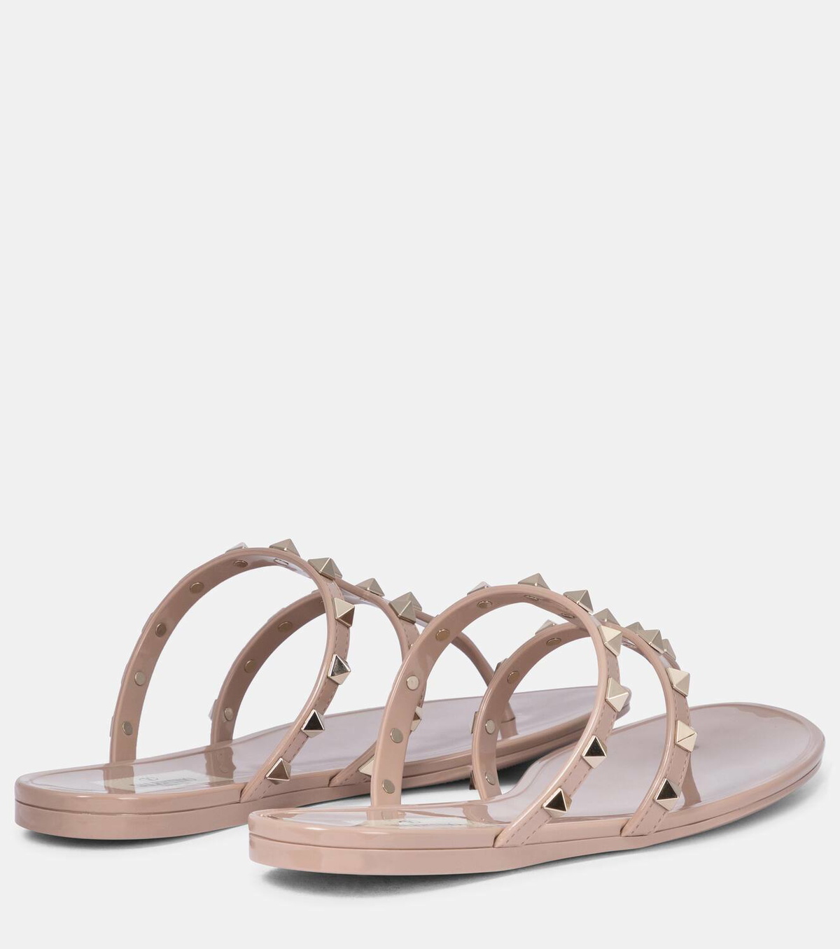 Valentino rockstud hotsell pvc thong sandal