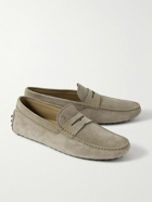 Tod's - Gommino Suede Driving Shoes - Neutrals