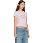 A.P.C. Pink Vintage Camping Logo T-shirt