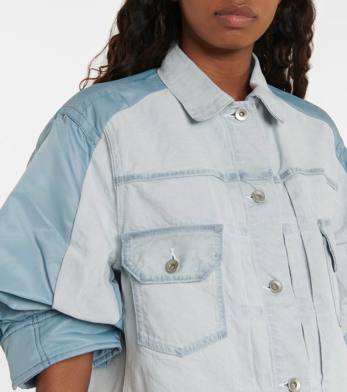 Sacai Paneled denim jacket