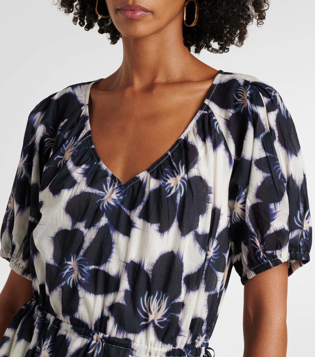 Velvet Hazel floral cotton voile minidress