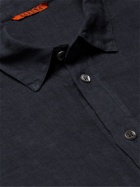 BARENA - Garment-Dyed Linen Shirt - Blue