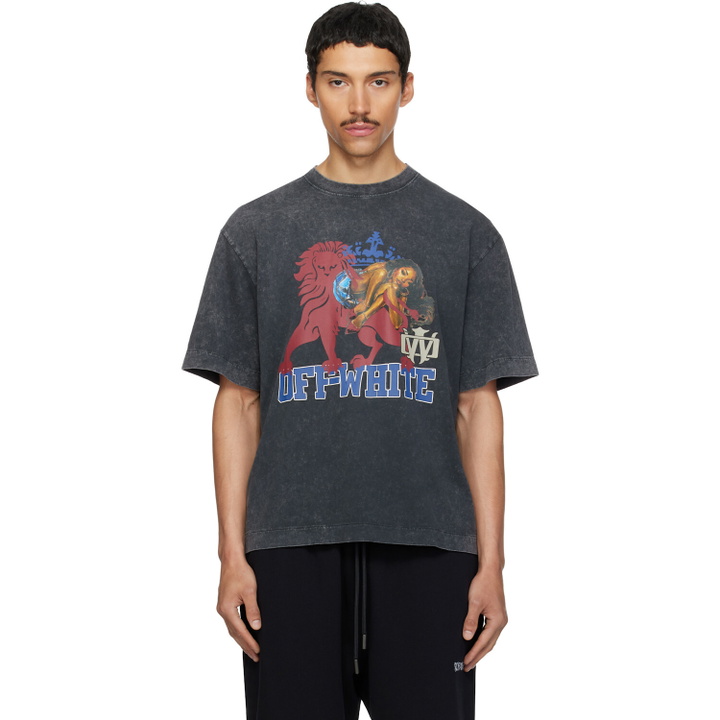 Photo: Off-White Black Royal Girl Skate T-shirt