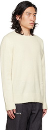 Jil Sander Off-White Embroidered Sweater