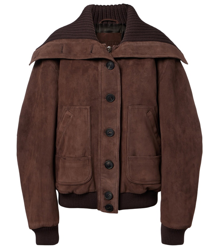 Photo: The Attico Oversized suede bomber jacket