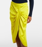 Stella McCartney Draped satin pencil skirt