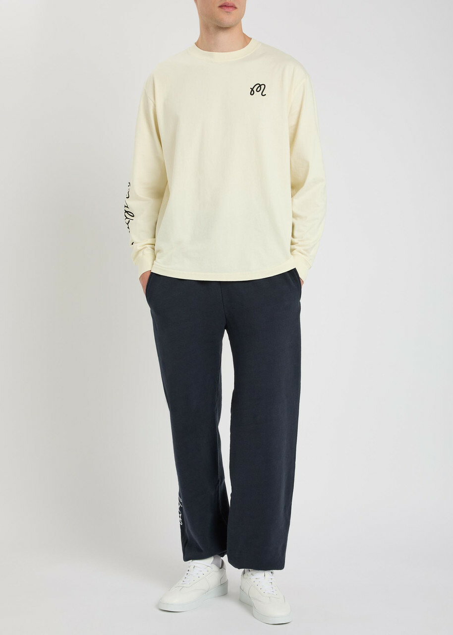 Malbon Gorse Logo-print Cotton T-shirt Cream