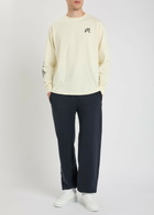 Malbon Gorse Logo-print Cotton T-shirt Cream