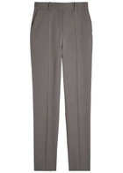 Calvin Klein Lucia Slim-leg Wool Trousers Grey