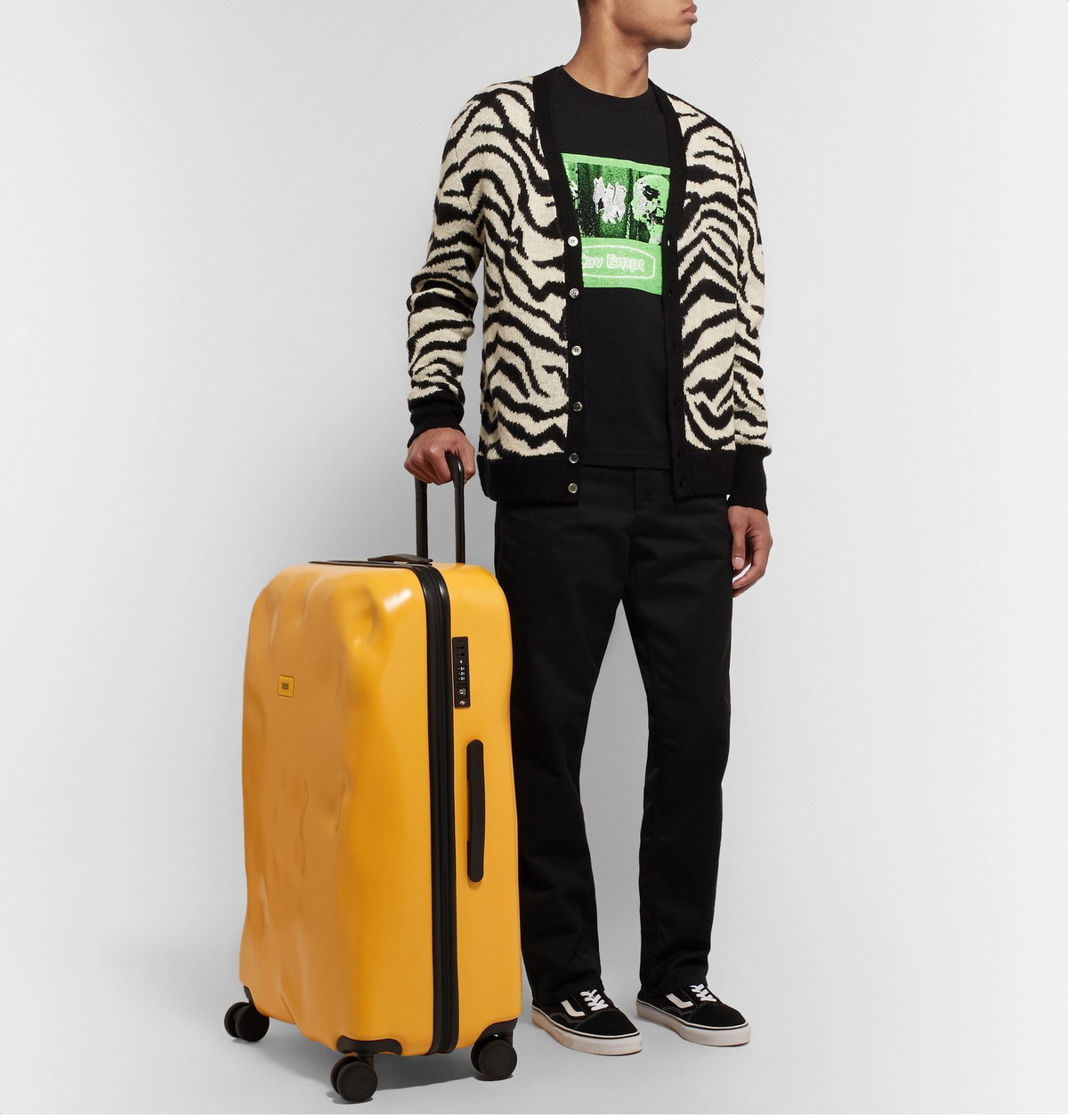 Crash Baggage - Icon Large Polycarbonate Suitcase - Yellow