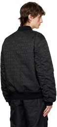 Moschino Black All-Over Bomber Jacket