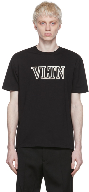 Photo: Valentino Black Cotton T-Shirt