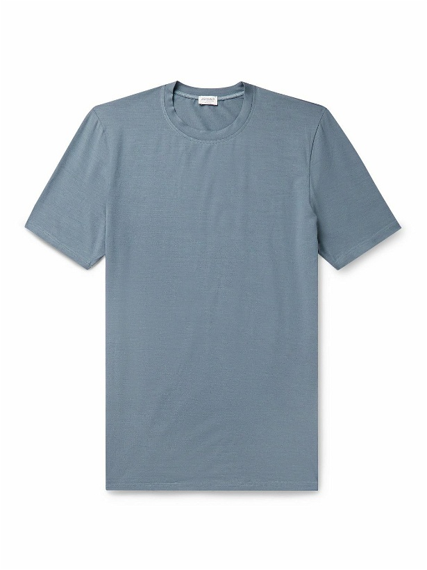Photo: Zimmerli - Pureness Stretch-TENCEL™ Modal T-Shirt - Blue