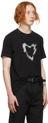 Saint Laurent Black SL Heart T-Shirt