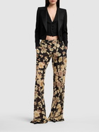 SAINT LAURENT - Soft Printed Silk Pants