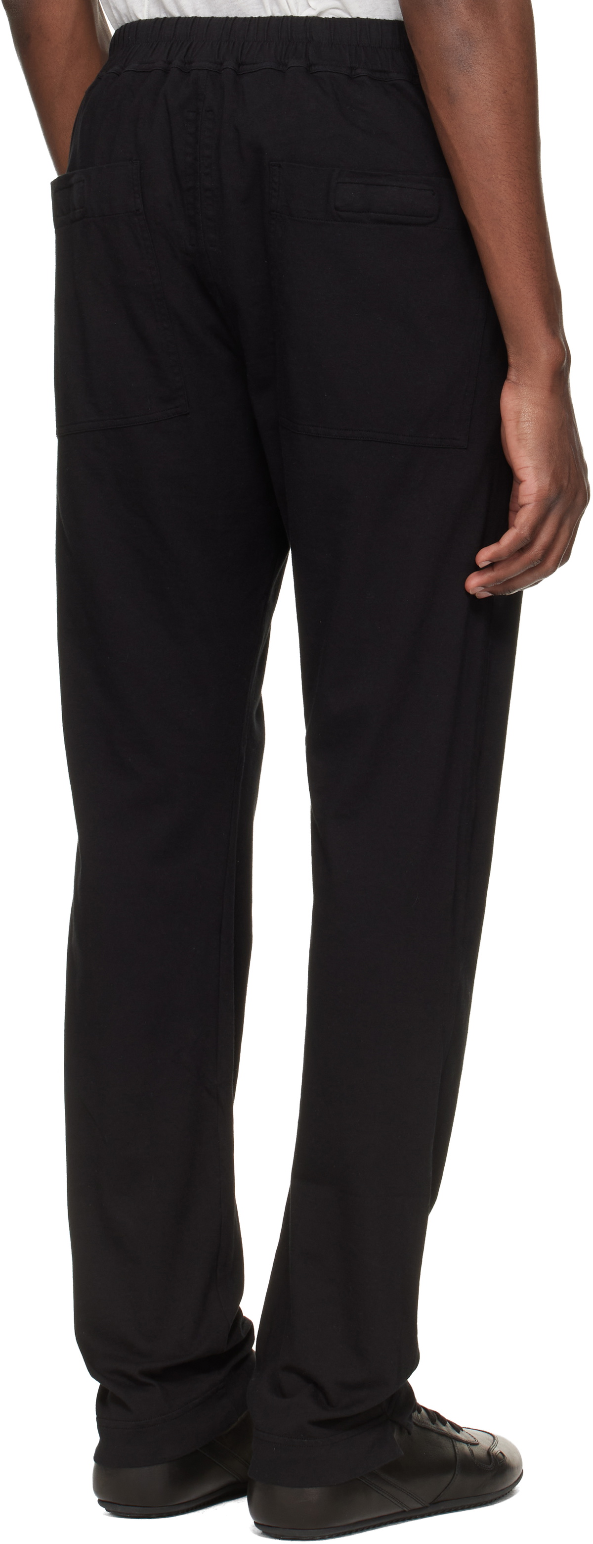 Rick Owens DRKSHDW Black Temple Berlin Drawstring Sweatpants